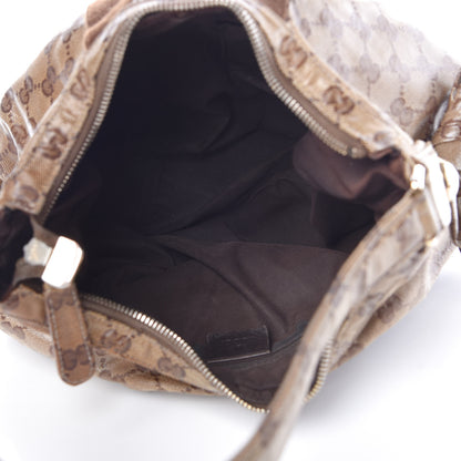 Gucci Crystal Monogram Web Hobo Brown 5 of 10