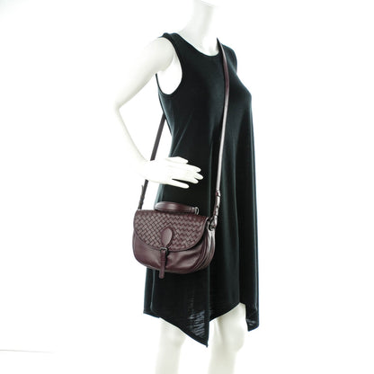 Bottega Veneta Nappa Intrecciato Double Sided Crossbody Bag Aubergine 2 of 8