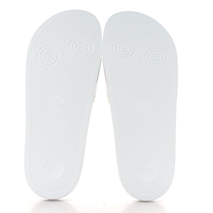 Gucci Rubber Web Mens Pool Slide Sandals 10 Great White 5 of 8