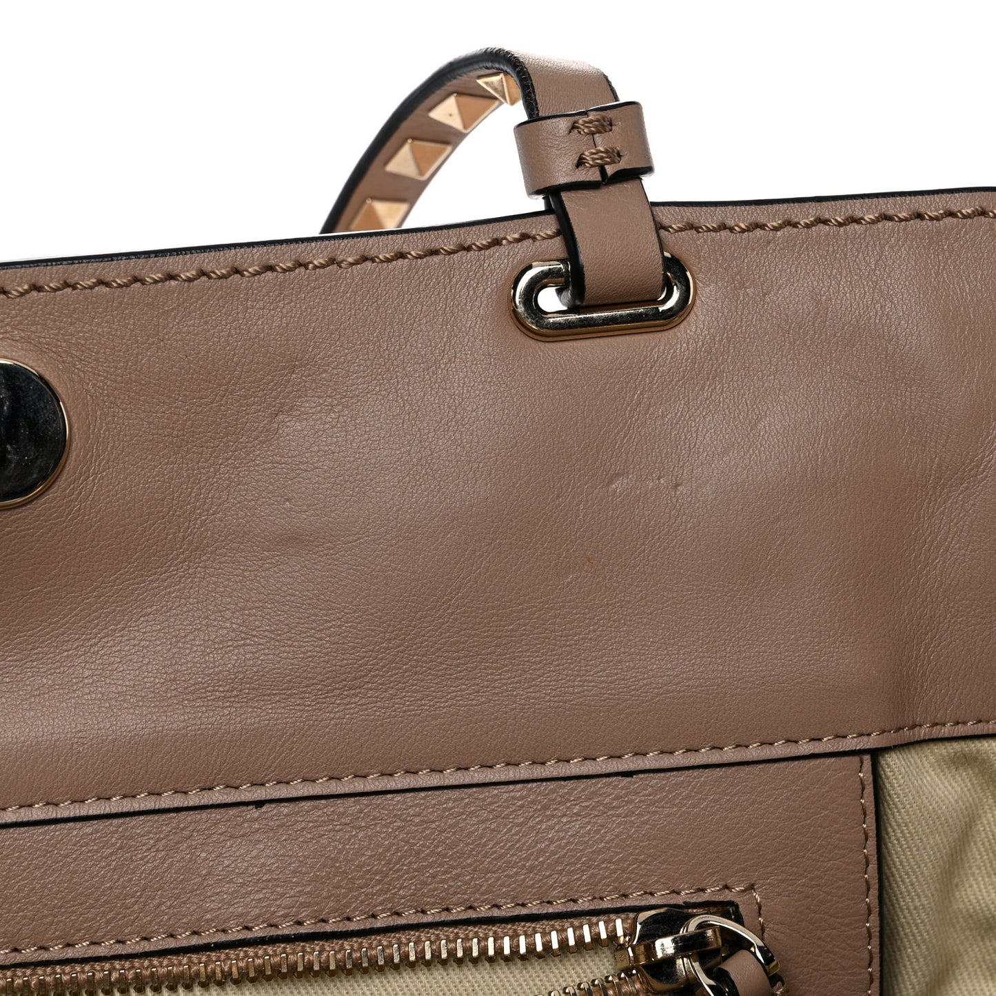 Vitello Medium Rockstud Tote Alpaca