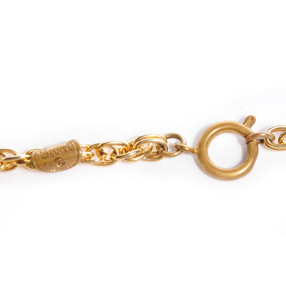 Chanel CC Chain Pendant Necklace Gold 4 of 5
