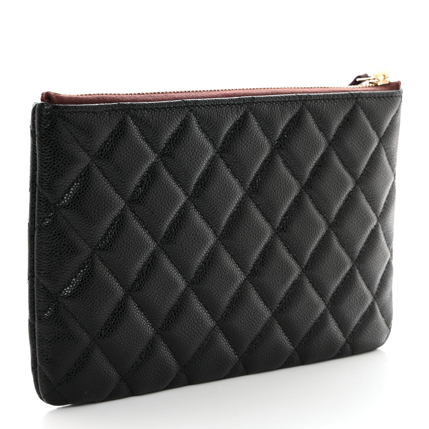 Chanel Caviar Quilted Small Zipped Pouch Black 3 of 8