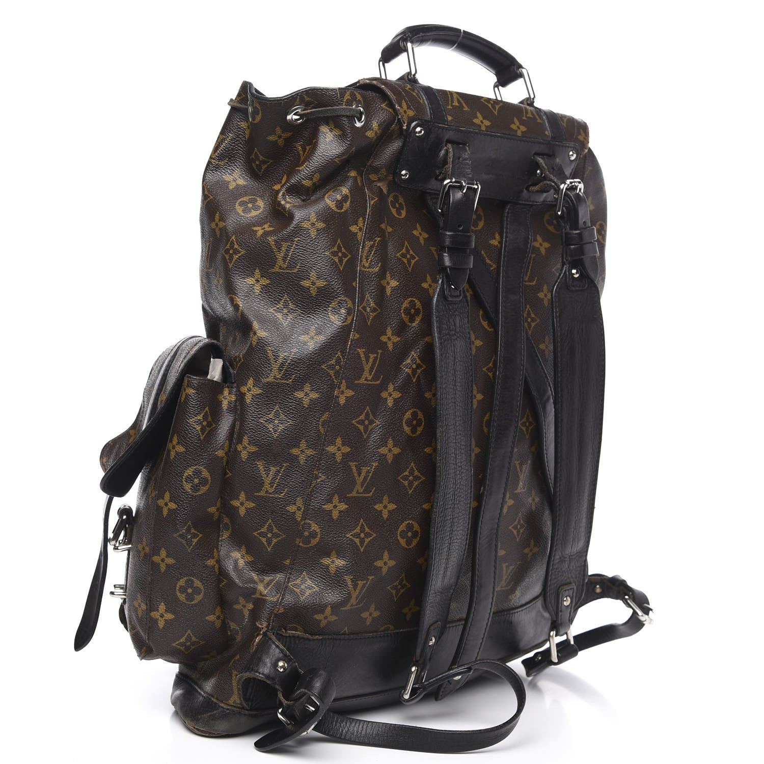 Louis Vuitton Monogram Macassar Christopher Backpack 2 of 19