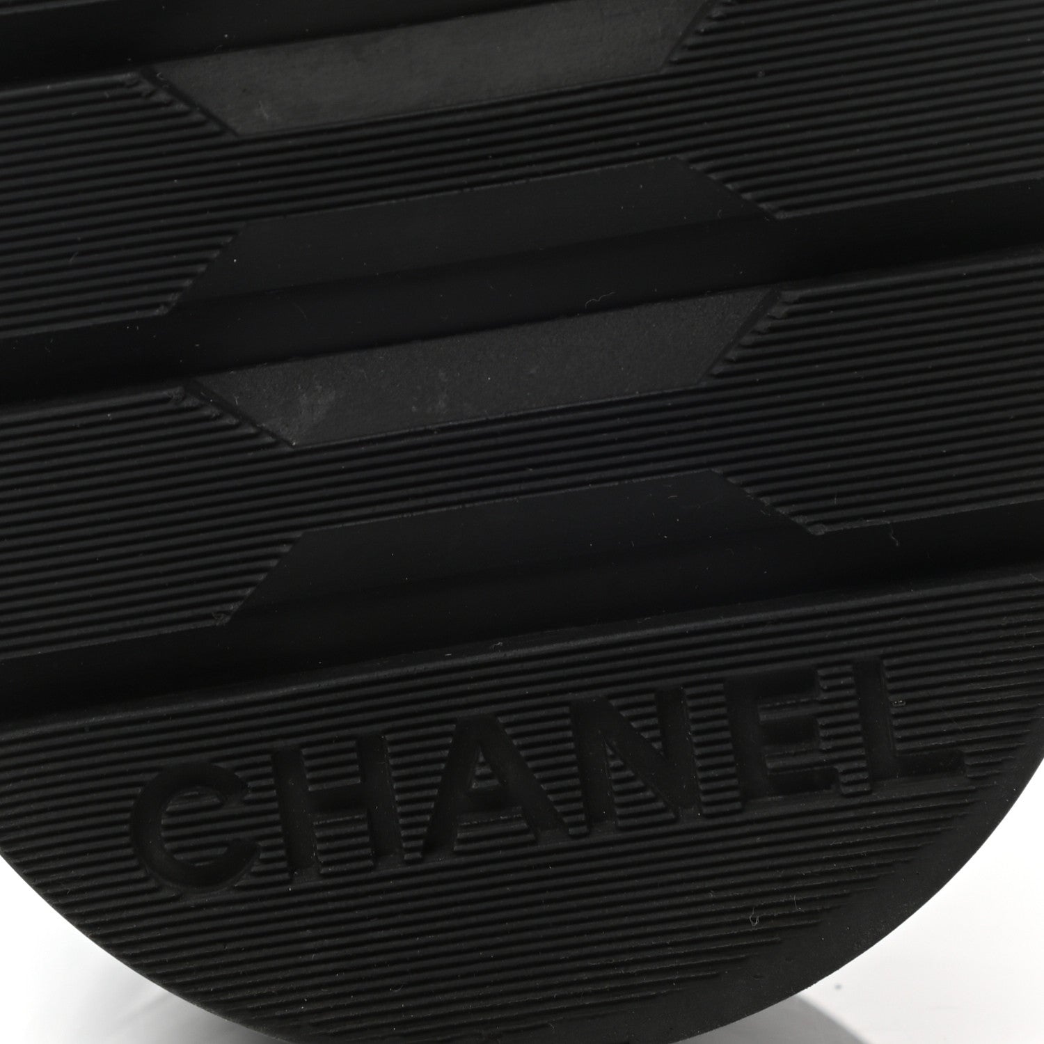 Chanel Shiny Goatskin Calfskin Quilted Lace Up Combat Boots 36 Black 6 of 10