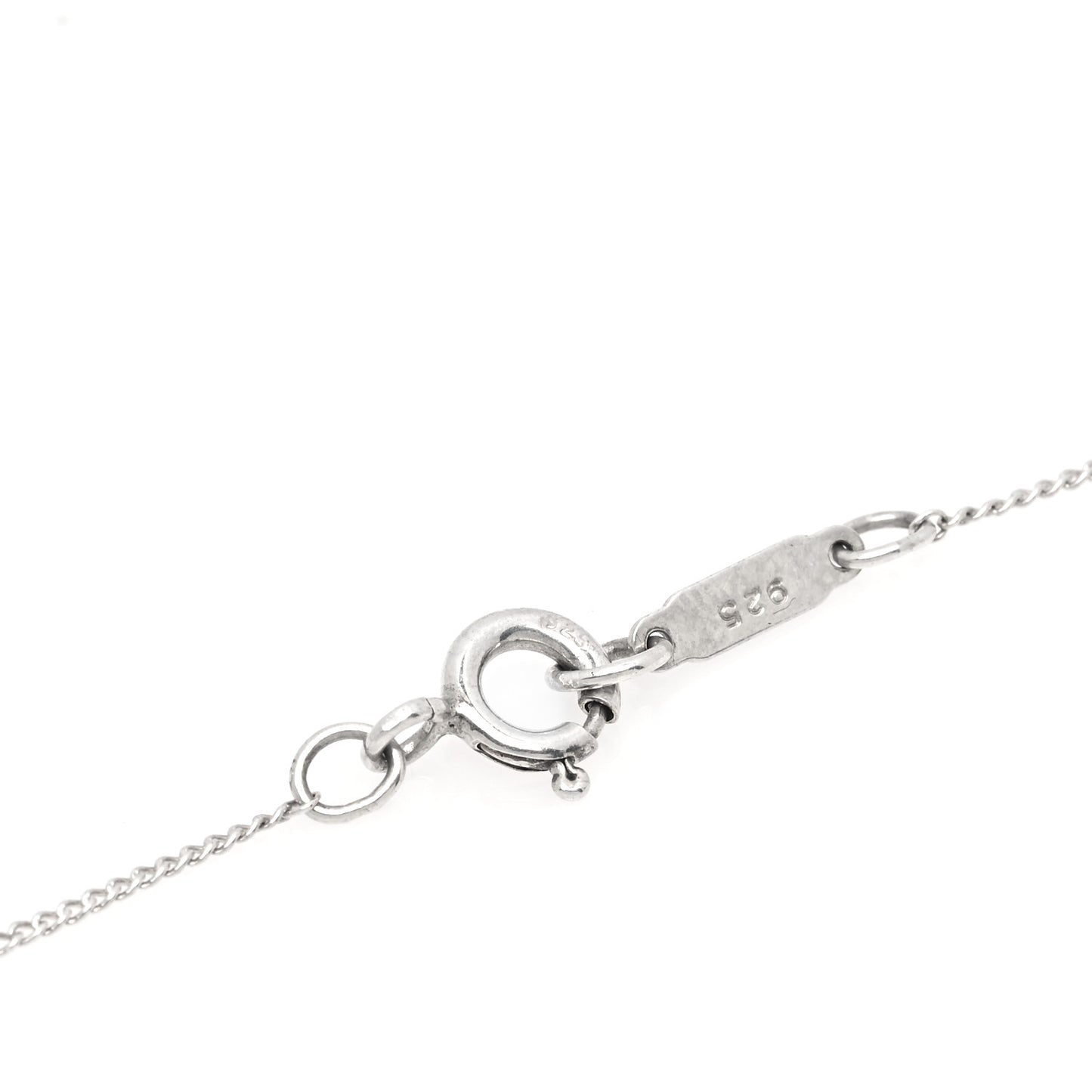 Sterling Silver 18K Yellow Gold Heart Ribbon Pendant Necklace