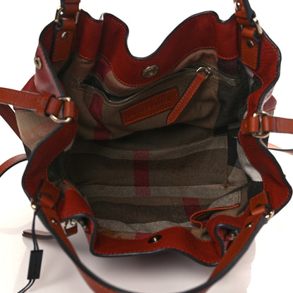 Burberry Grainy Calfskin House Check Small Maidstone Burnt Sienna 4 of 8