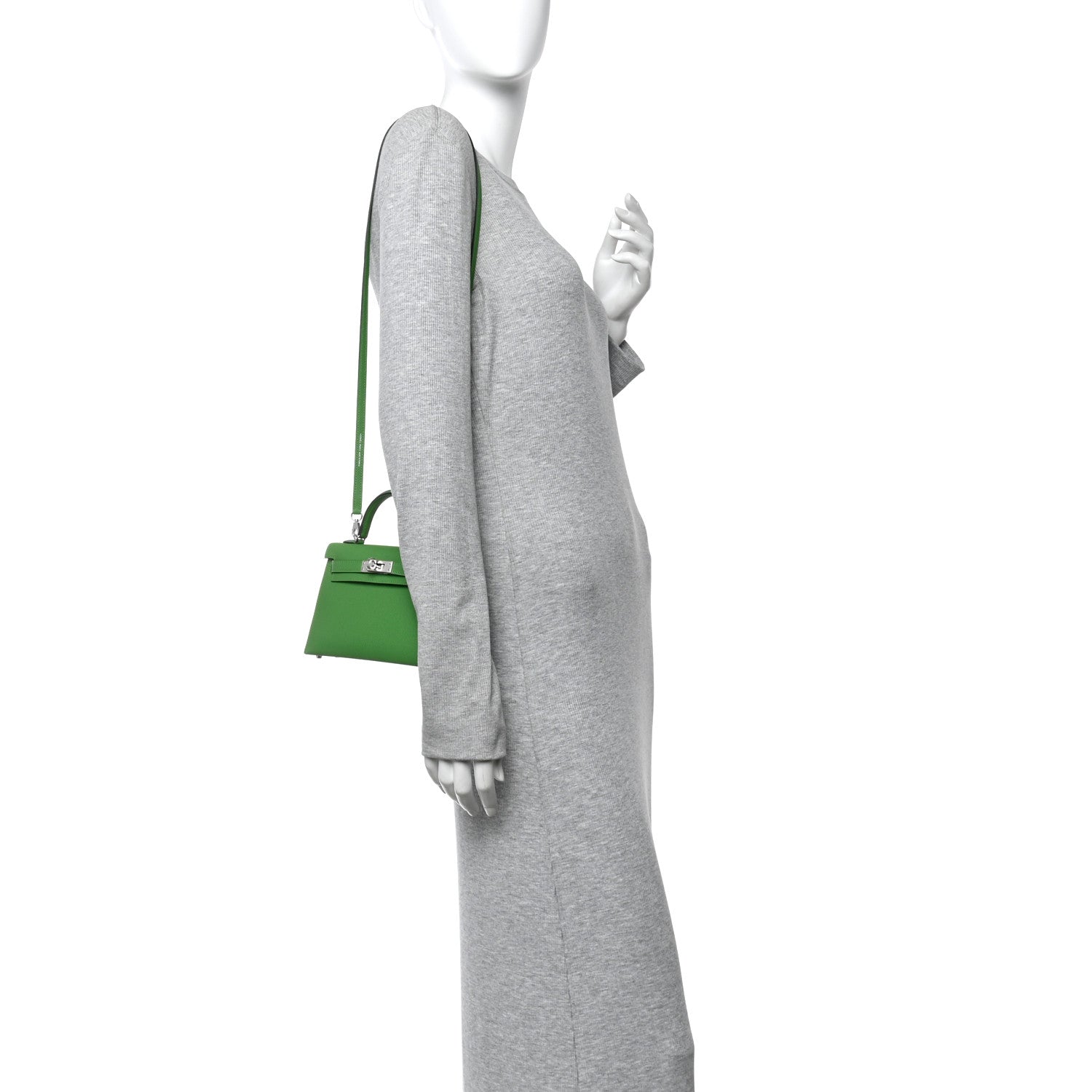 Hermes Epsom Mini Kelly Sellier 20 Vert Yucca 2 of 9