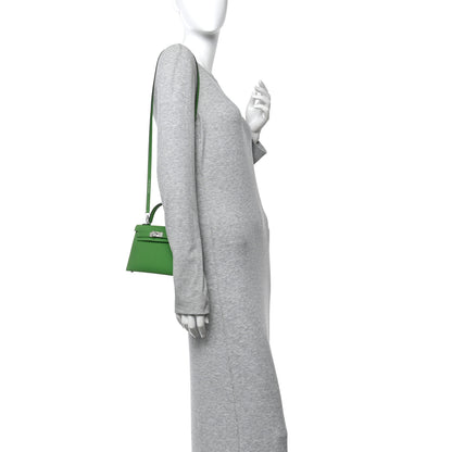Hermes Epsom Mini Kelly Sellier 20 Vert Yucca 2 of 9