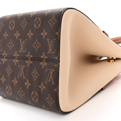 Louis Vuitton Calfskin Monogram Fold Tote PM Cerise Cream Black 10 of 10