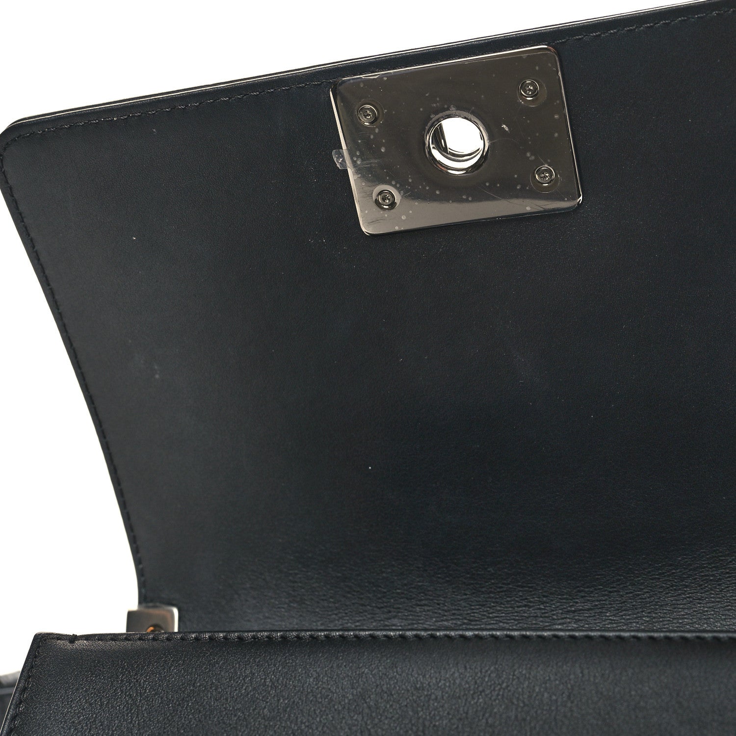 Chanel Calfskin Pearl Tweed Small Boy Flap Black 11 of 12