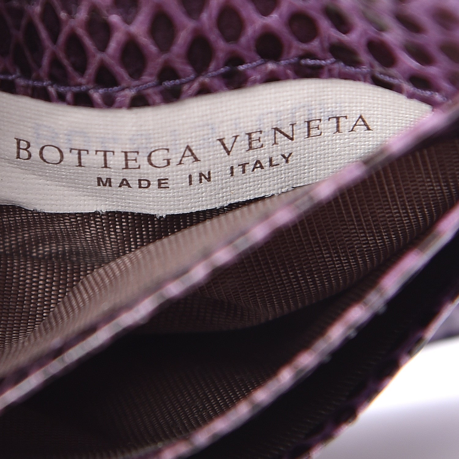 Bottega Veneta Lizard Card Wallet Purple 6 of 8