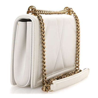 Dolce & Gabbana Calfskin Medium Devotion Crossbody Bag White 3 of 12