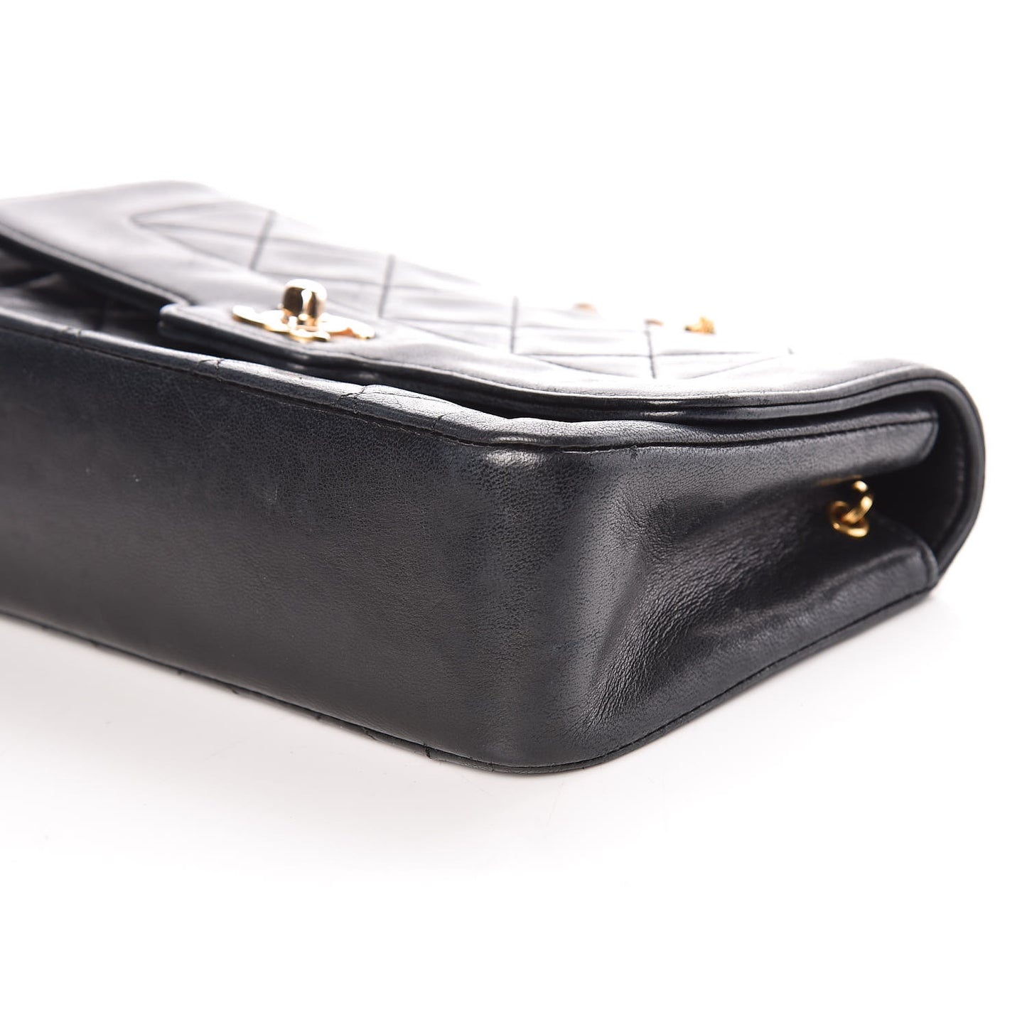 Lambskin Quilted Mini Flap Black