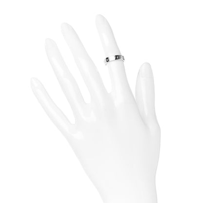 Cartier 18K White Gold Diamond 4mm LOVE Wedding Band Ring 47 4 2 of 5