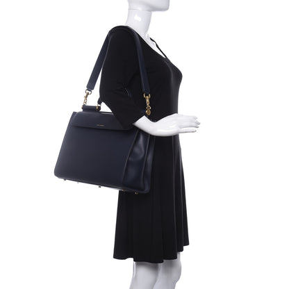 Dolce & Gabbana Calfskin Large Sicily 62 Blue 2 of 12
