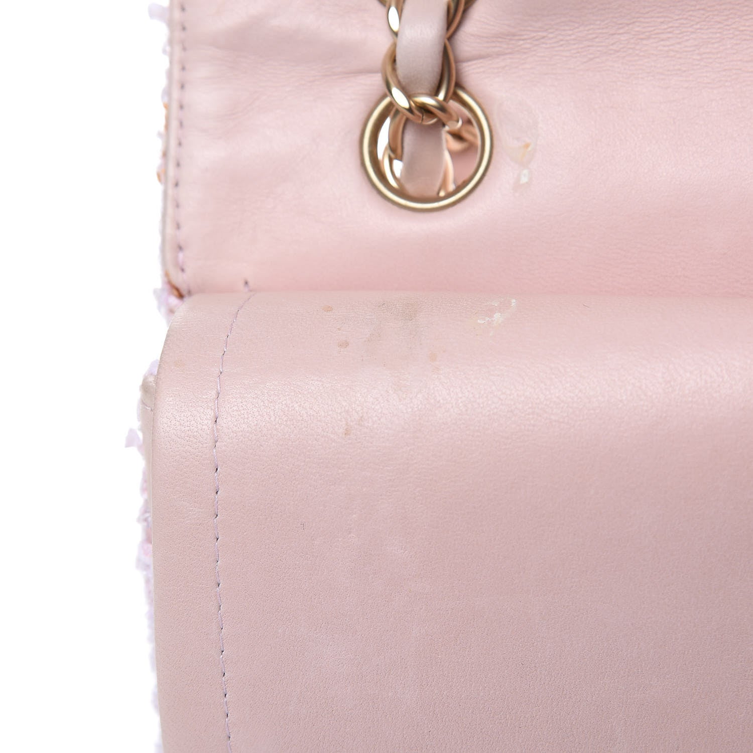 Chanel Tweed Medium Double Flap Pink 17 of 20