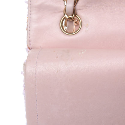 Chanel Tweed Medium Double Flap Pink 17 of 20
