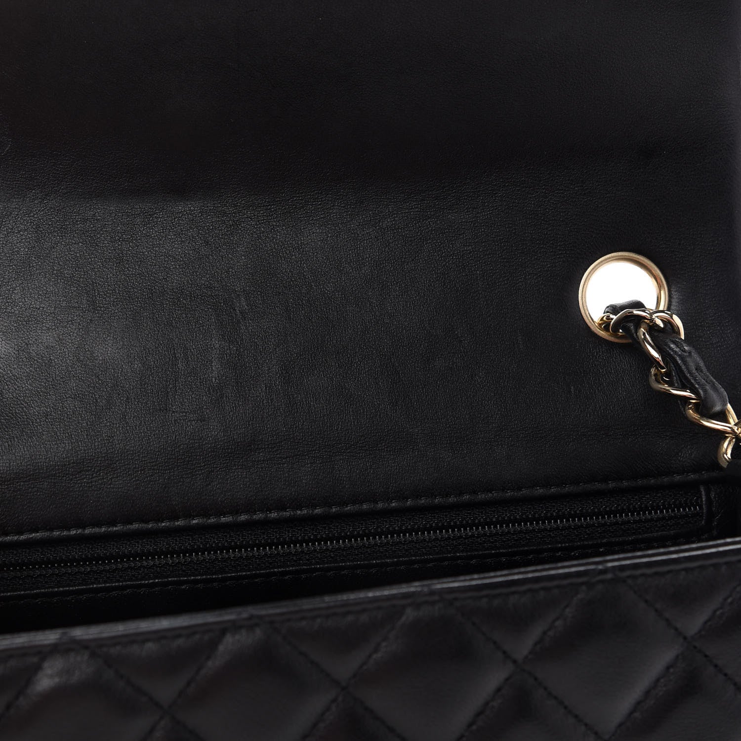 Chanel Lambskin Quilted Mini Rectangular Flap Black 8 of 10