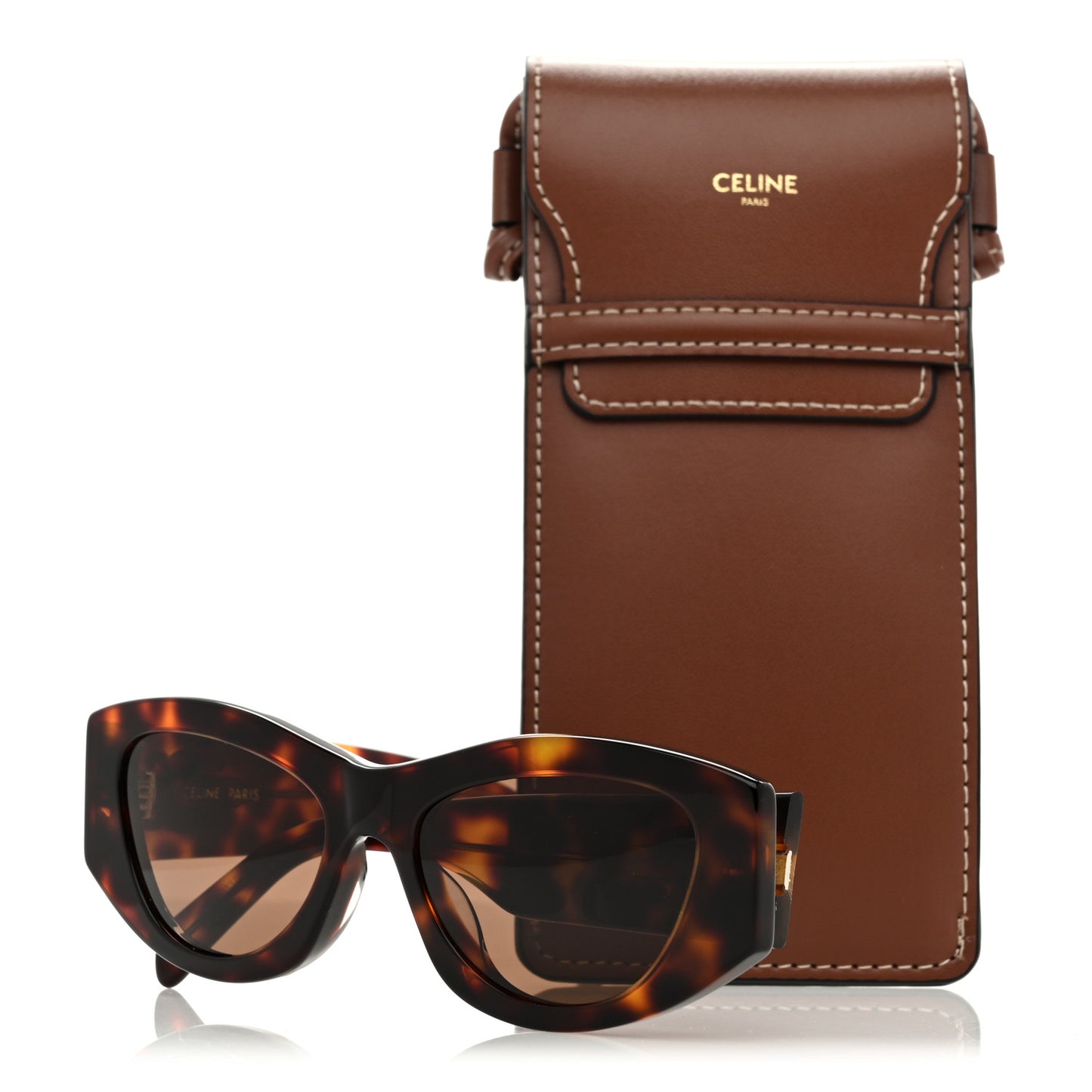 Acetate Triomphe Sunglasses CL40308U Tortoise