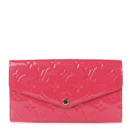 Louis Vuitton Vernis Sarah Wallet NM Hot Pink 1 of 8