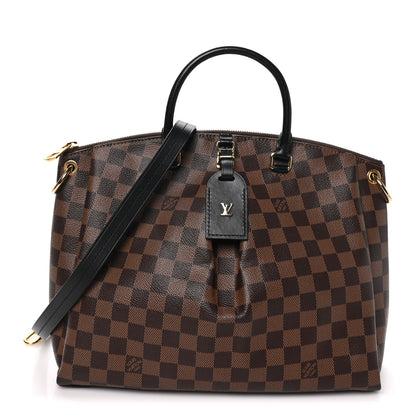 Louis Vuitton Damier Ebene Odeon Tote MM Black 1 of 8