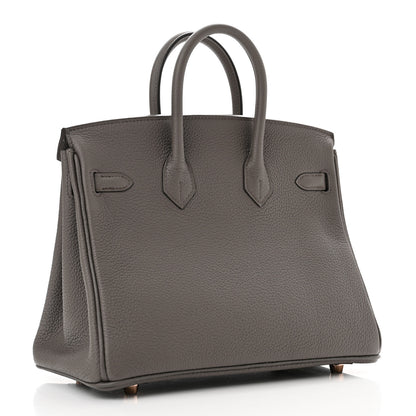 Hermes Togo Birkin 25 Etain 3 of 11