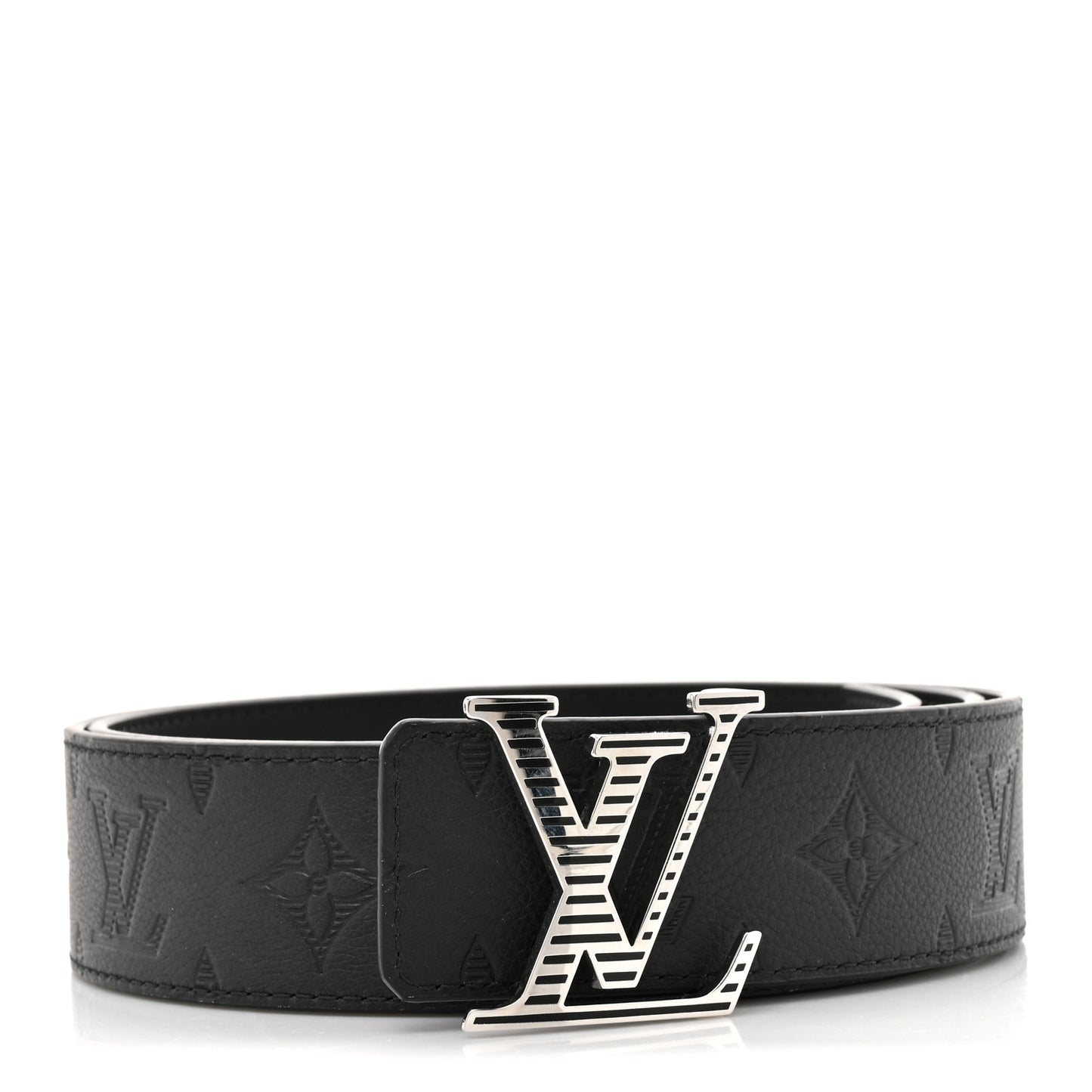Monogram Shadow 40mm LV Shadow Reversible Belt Black