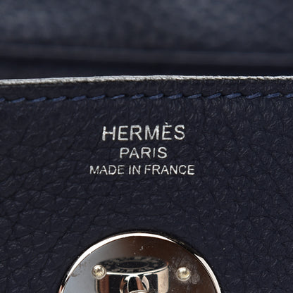 Hermes Taurillon Clemence Lindy 26 Bleu Nuit 6 of 9