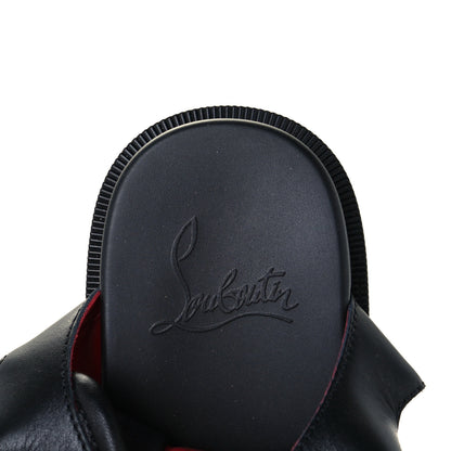 Christian Louboutin Calfskin Velcrissimo Flat Sandals 35.5 Black 9 of 12