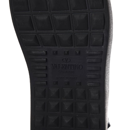 Valentino Garavani Calfskin Womens Rockstud Open Sneakers 35.5 Black 8 of 11