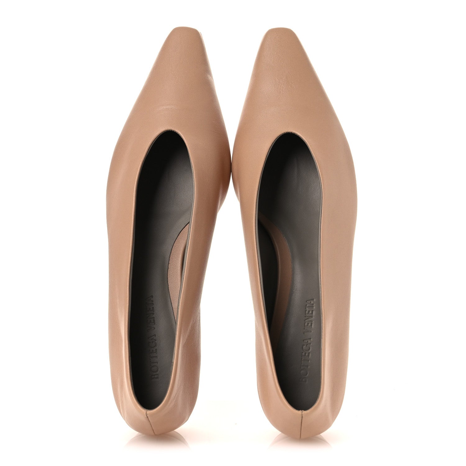 Bottega Veneta Nappa Almond Flats 39 Cipria 1781110 – FASHIONPHILE