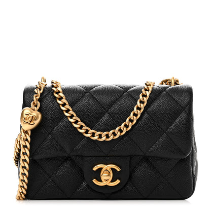 Chanel Caviar Quilted Mini Sweetheart Rectangular Flap Black 1 of 11