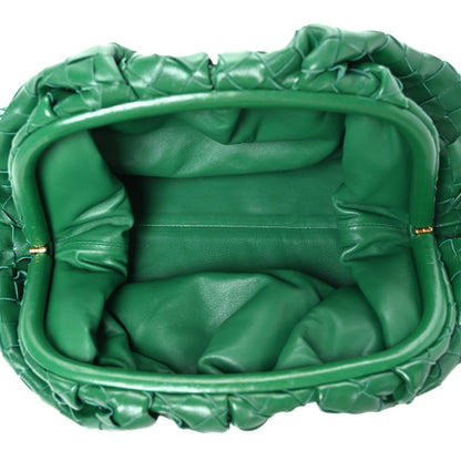 Bottega Veneta Nappa Maxi Intrecciato The Pouch Oversized Clutch Racing Green 5 of 10