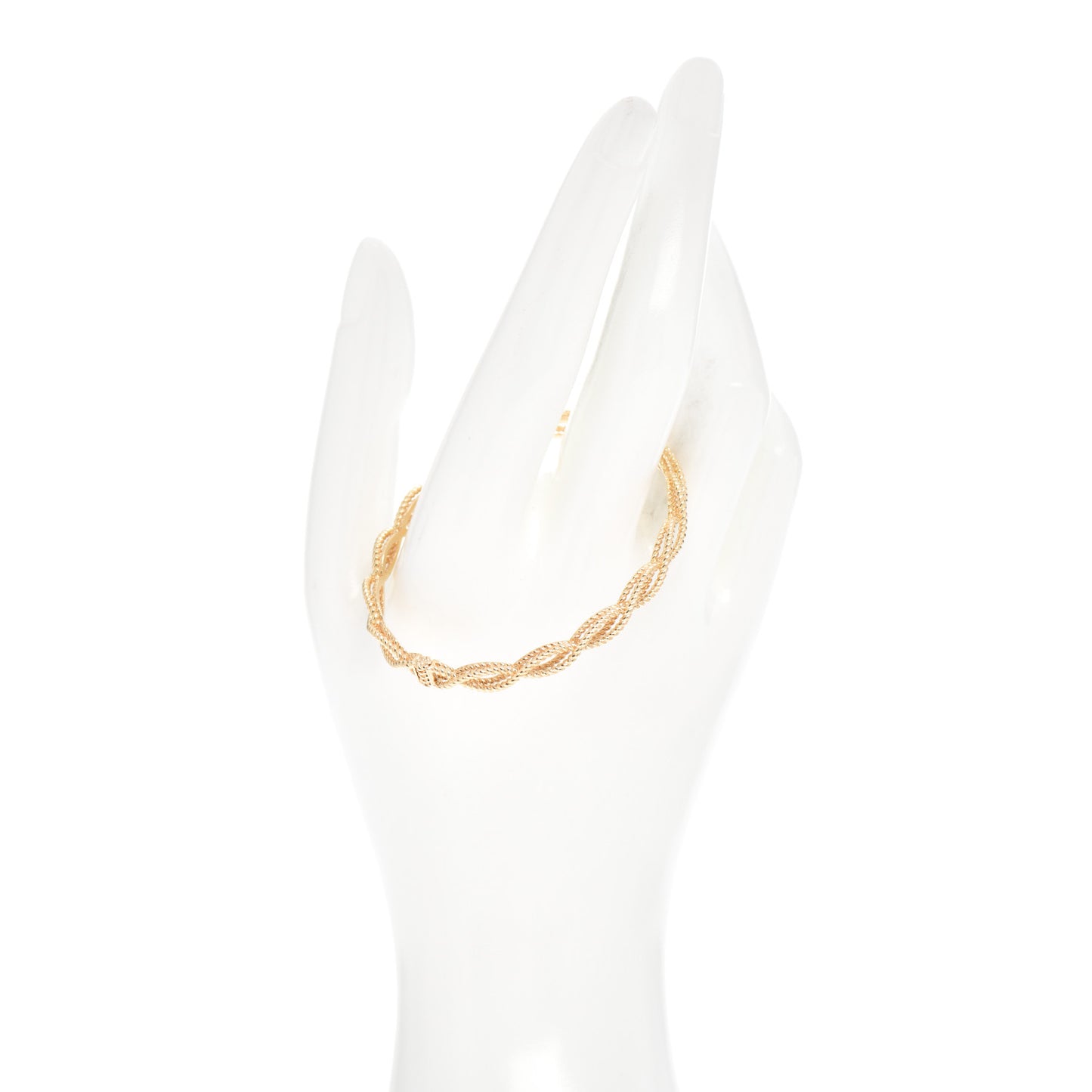 18K Yellow Gold Barocco Braided Bangle Bracelet
