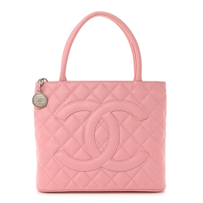 Chanel Caviar Quilted Medallion Tote Light Pink 1 of 15