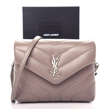 Saint Laurent Calfskin Y Quilted Monogram Toy Loulou Satchel Light Natural 12 of 12
