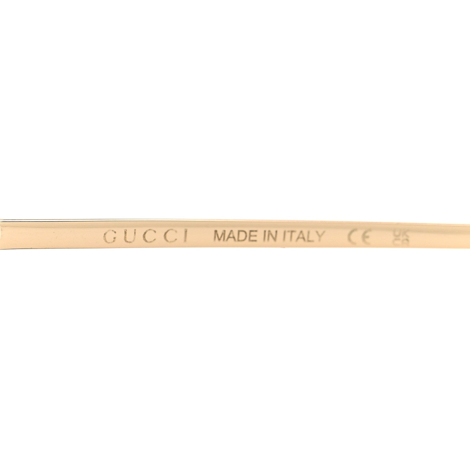 Gucci Metal Horsebit Square Sunglasses Gold 5 of 7