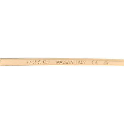 Gucci Metal Horsebit Square Sunglasses Gold 5 of 7