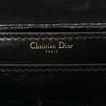 Christian Dior Crinkled Patent Lambskin Dio(r)evolution Top Handle Flap Bag Black 7 of 17