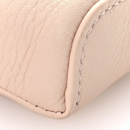 Loro Piana Grained Calfskin Extra Pocket Mini Pouch Creamed Honey 8 of 10