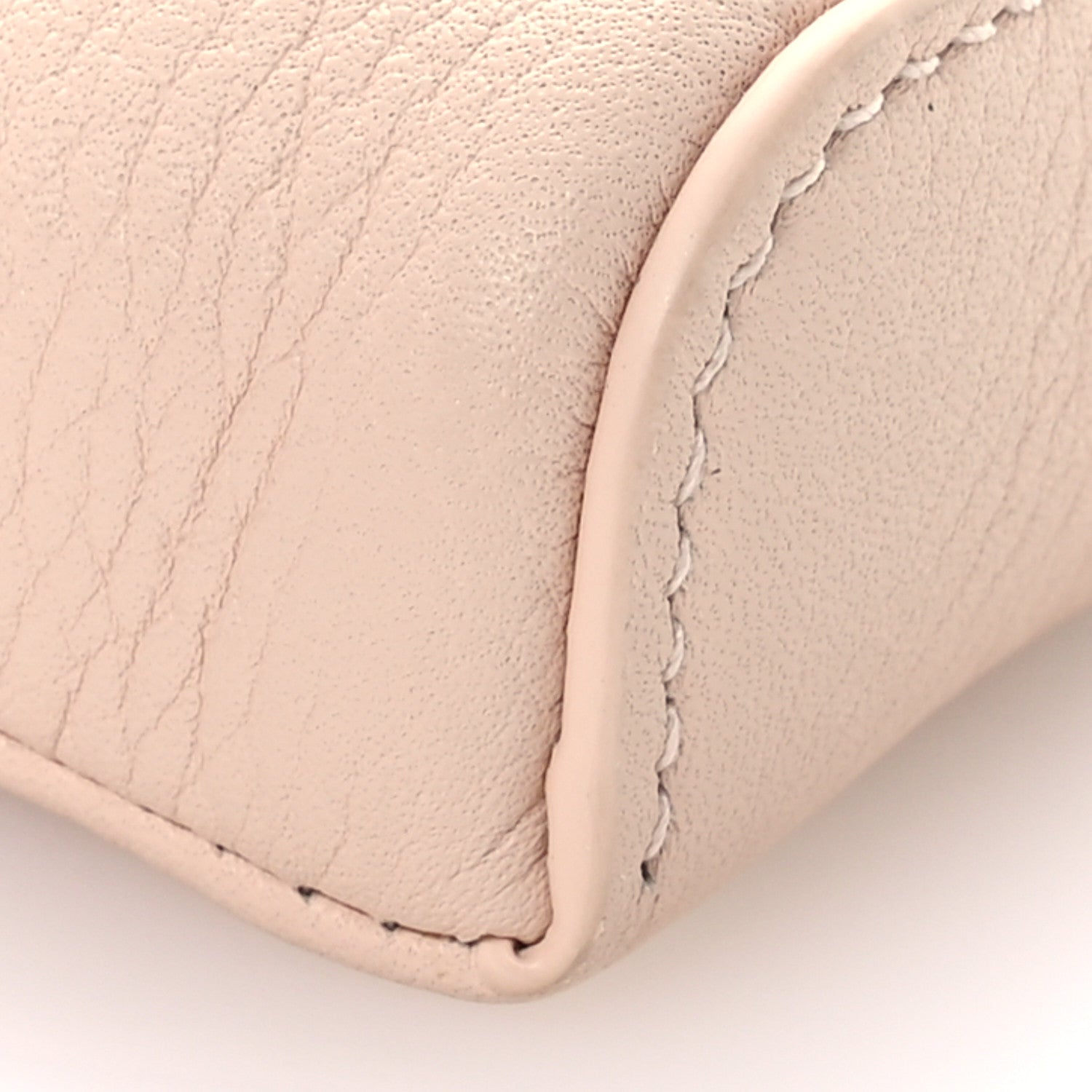 Loro Piana Grained Calfskin Extra Pocket Mini Pouch Creamed Honey 8 of 10