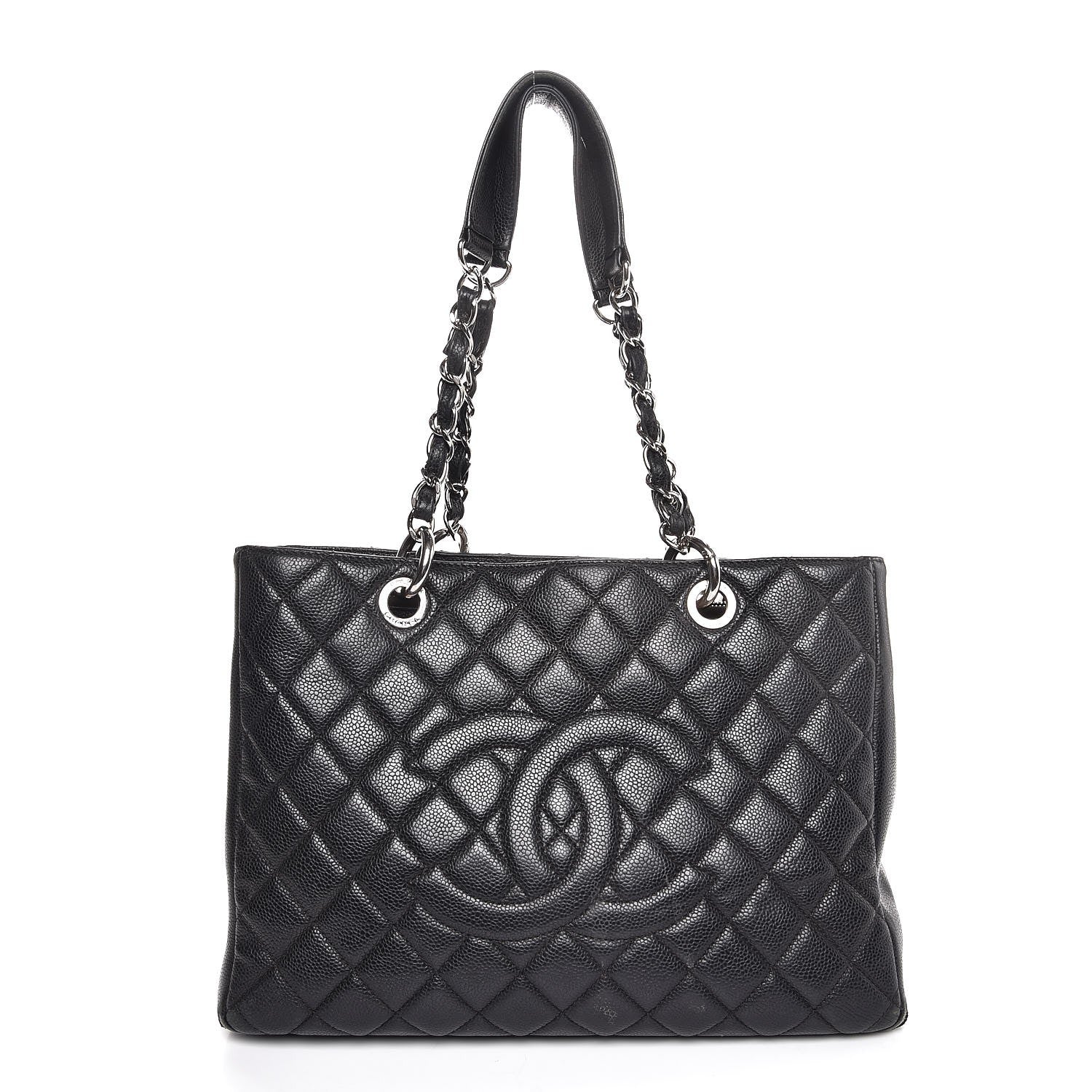 Chanel Caviar Quilted Grand Shopping Tote GST Black 1 of 7