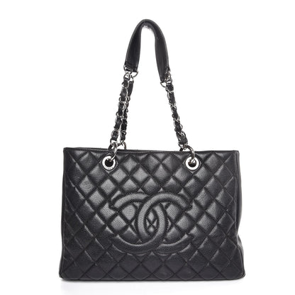 Chanel Caviar Quilted Grand Shopping Tote GST Black 1 of 7
