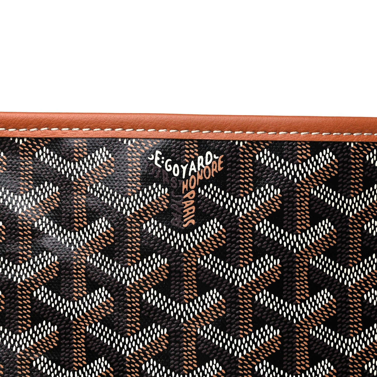 Goyard Goyardine Saint Louis GM Black Gold 7 of 9