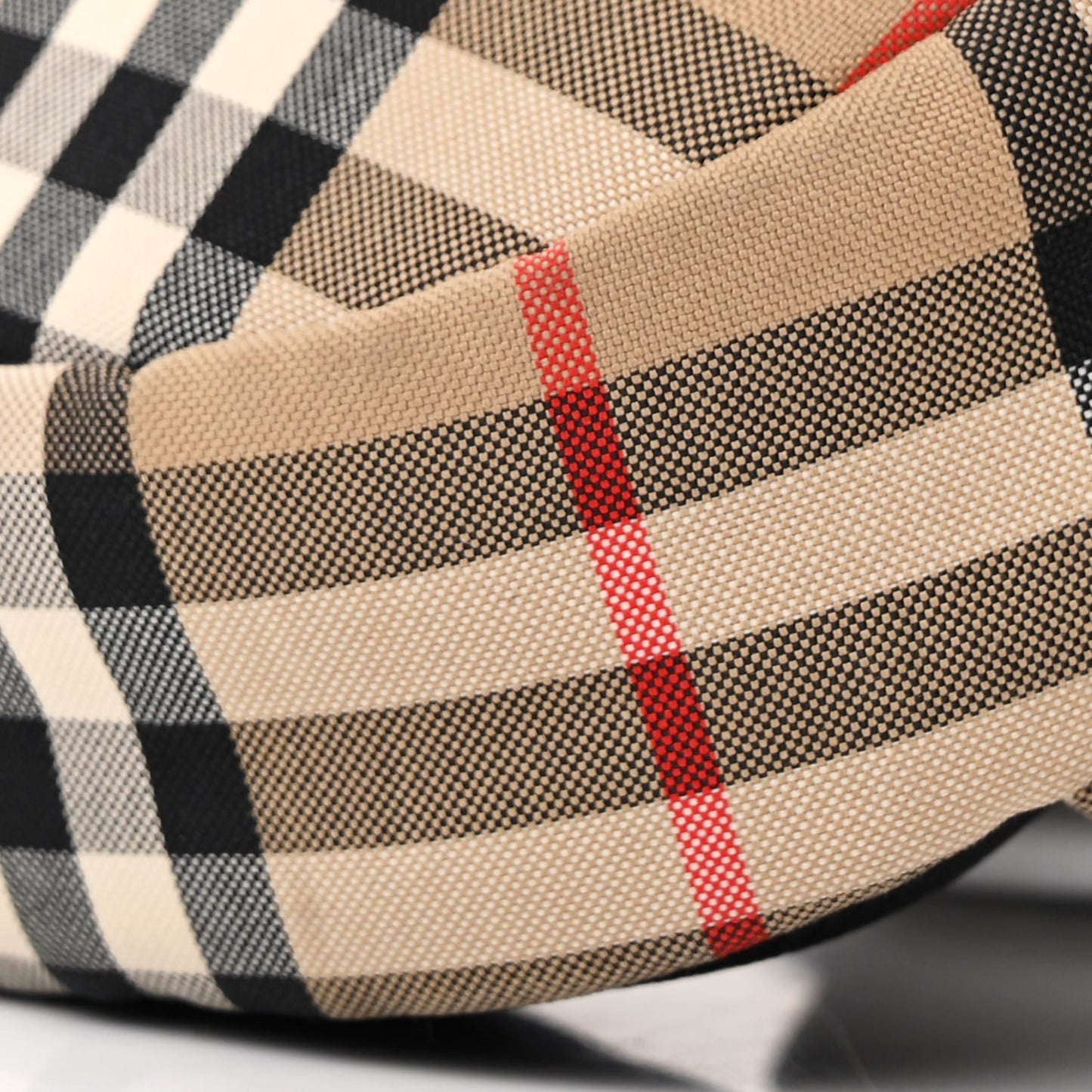 Nylon Vintage Check Small Cannon Bum Bag Archive Beige