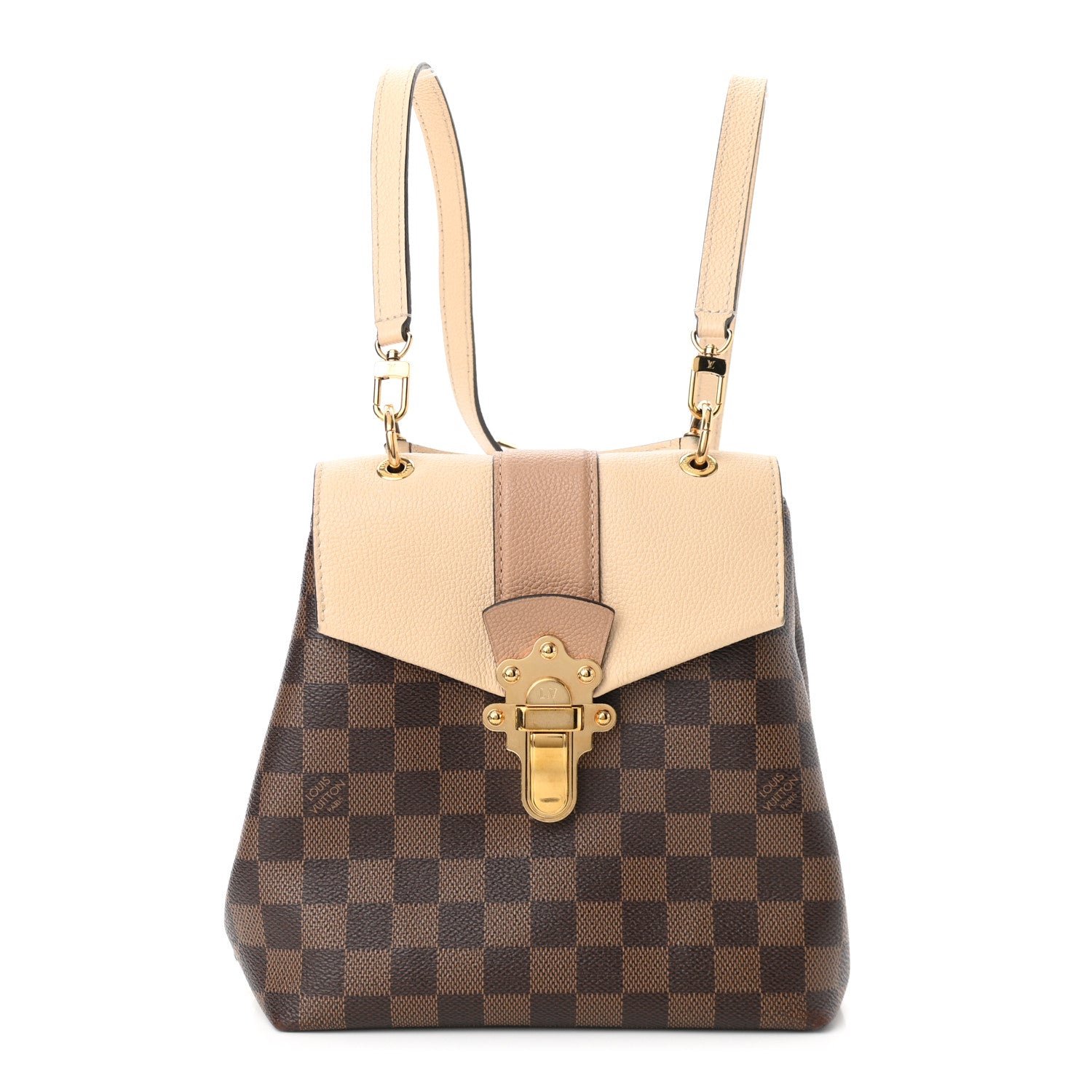 Louis Vuitton Damier Ebene Clapton Backpack Creme 1 of 10