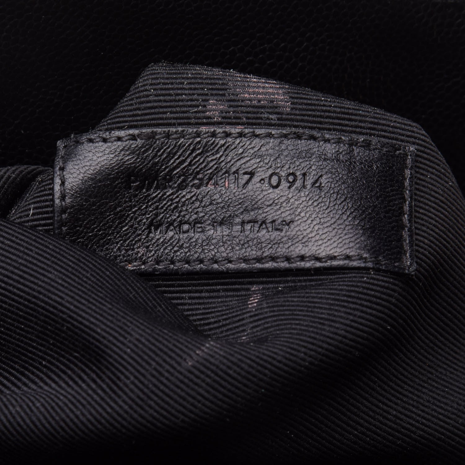 Saint Laurent Grain De Poudre Matelasse Chevron Monogram Shopping Bag Black 7 of 11