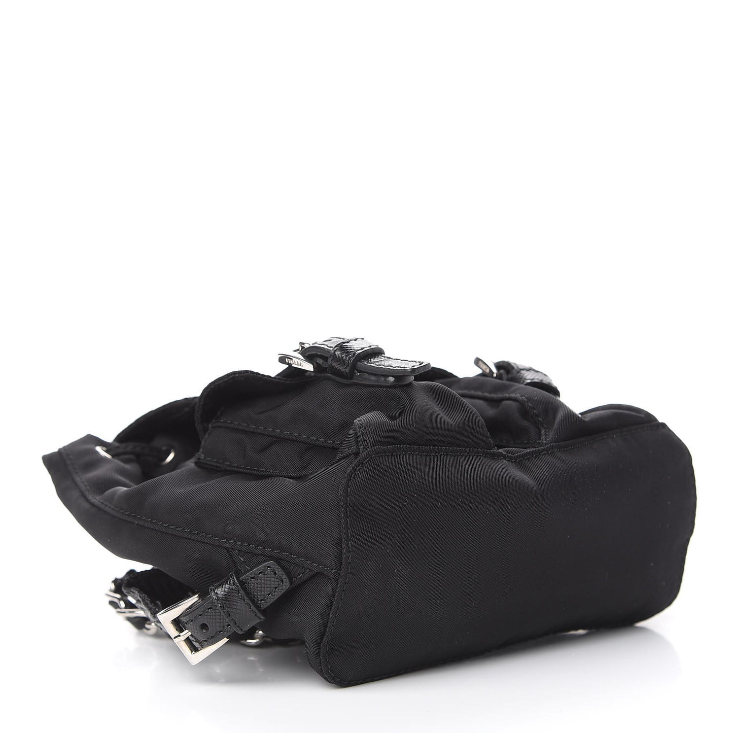 Nylon Vela Mini Crossbody Backpack Black