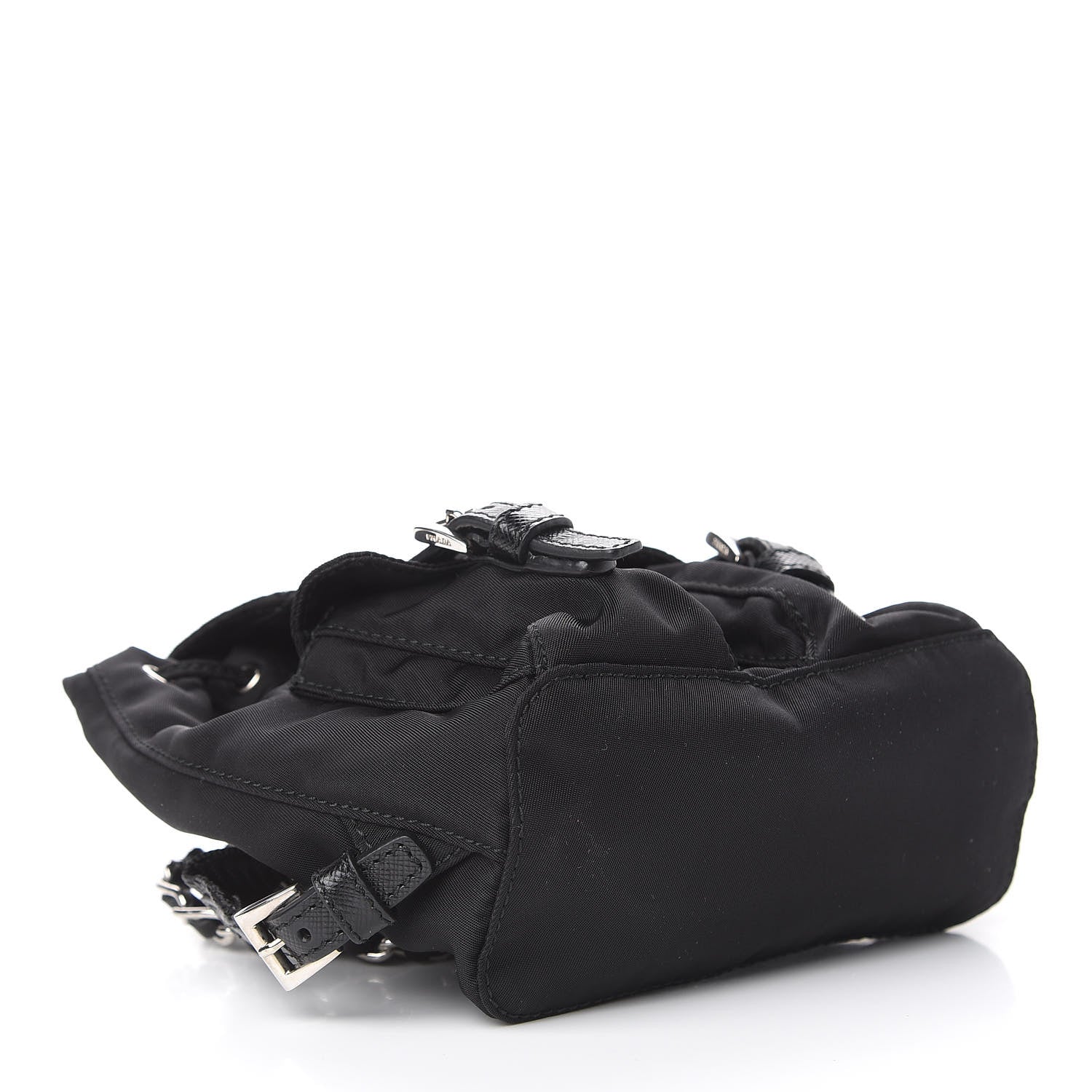 Prada Nylon Vela Mini Crossbody Backpack Black 4 of 12