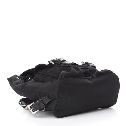 Prada Nylon Vela Mini Crossbody Backpack Black 4 of 12